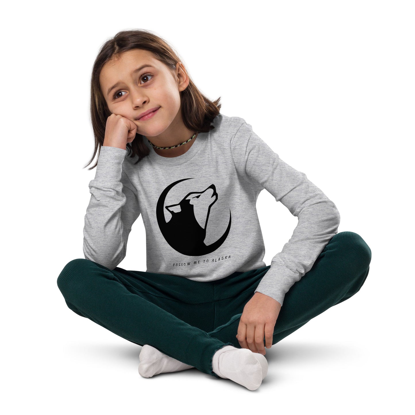 Alaskan Husky Youth Long Sleeve Tee