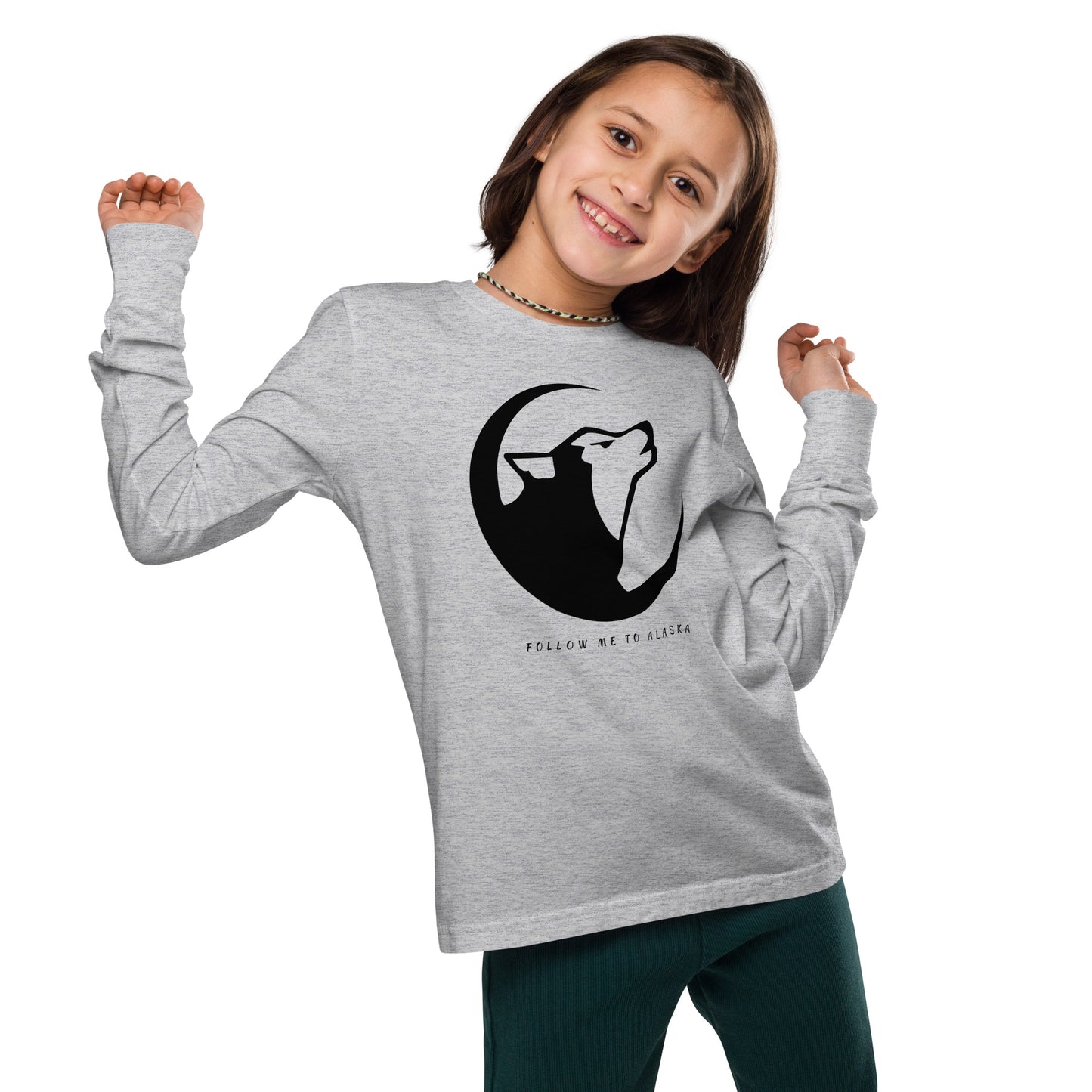 Alaskan Husky Youth Long Sleeve Tee