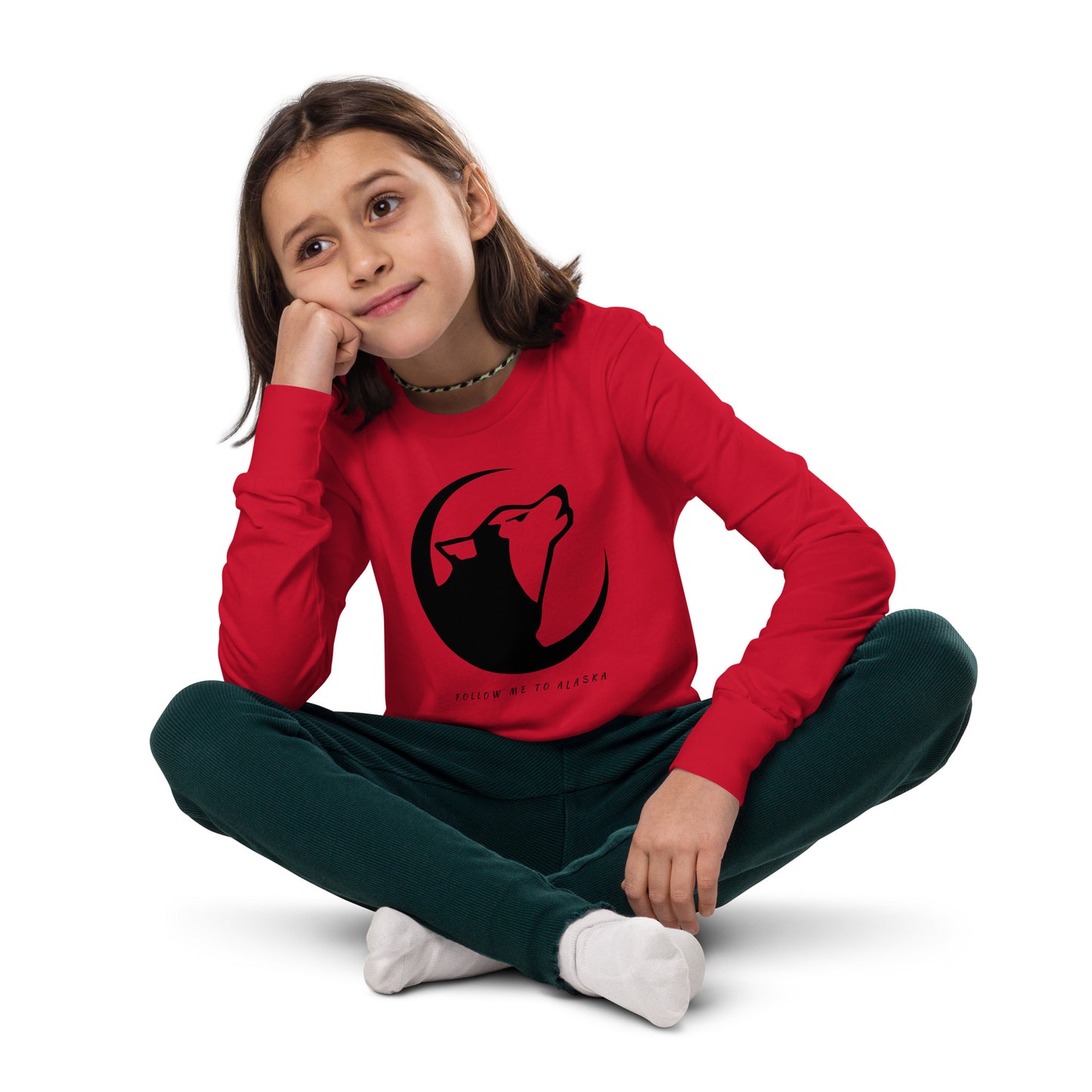 Alaskan Husky Youth Long Sleeve Tee
