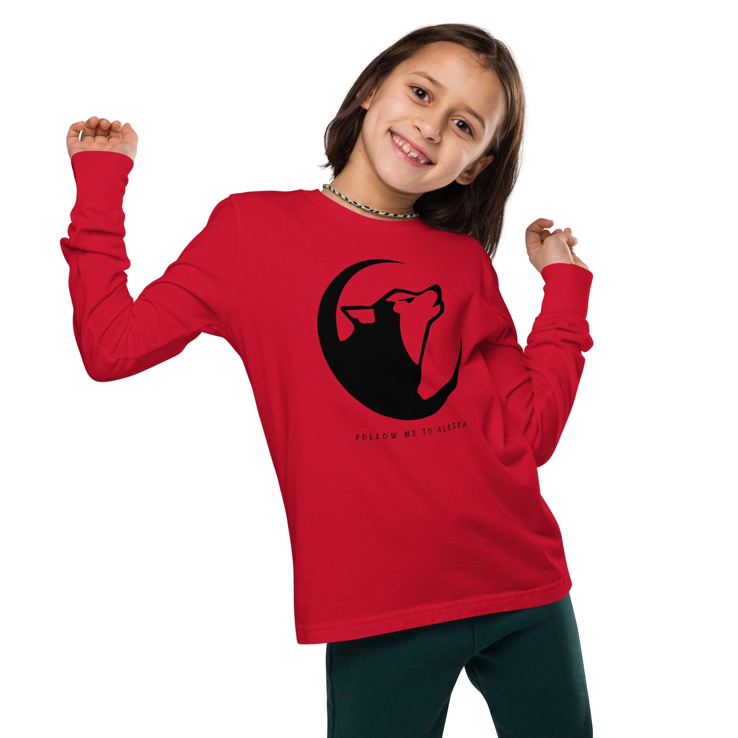 Alaskan Husky Youth Long Sleeve Tee