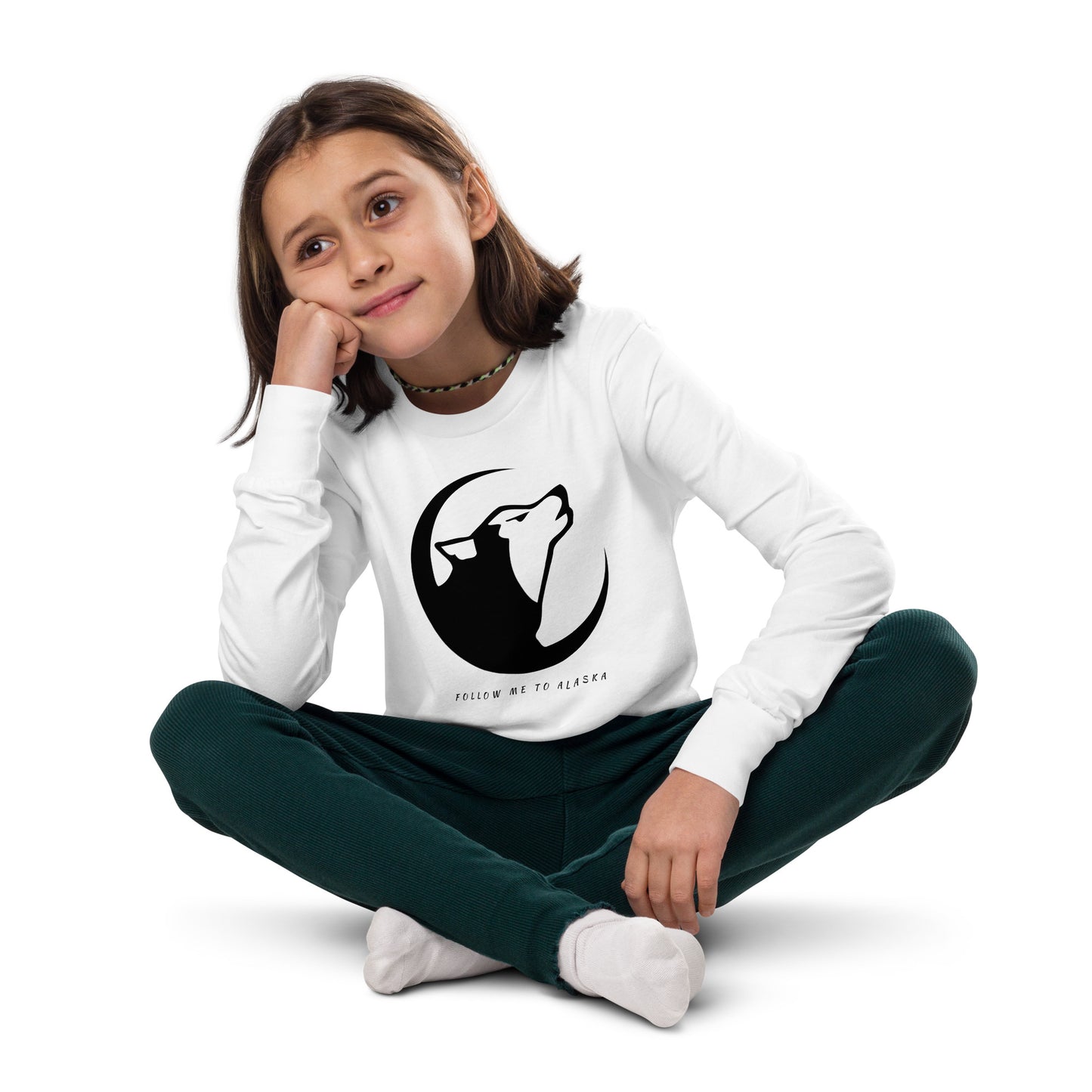 Alaskan Husky Youth Long Sleeve Tee