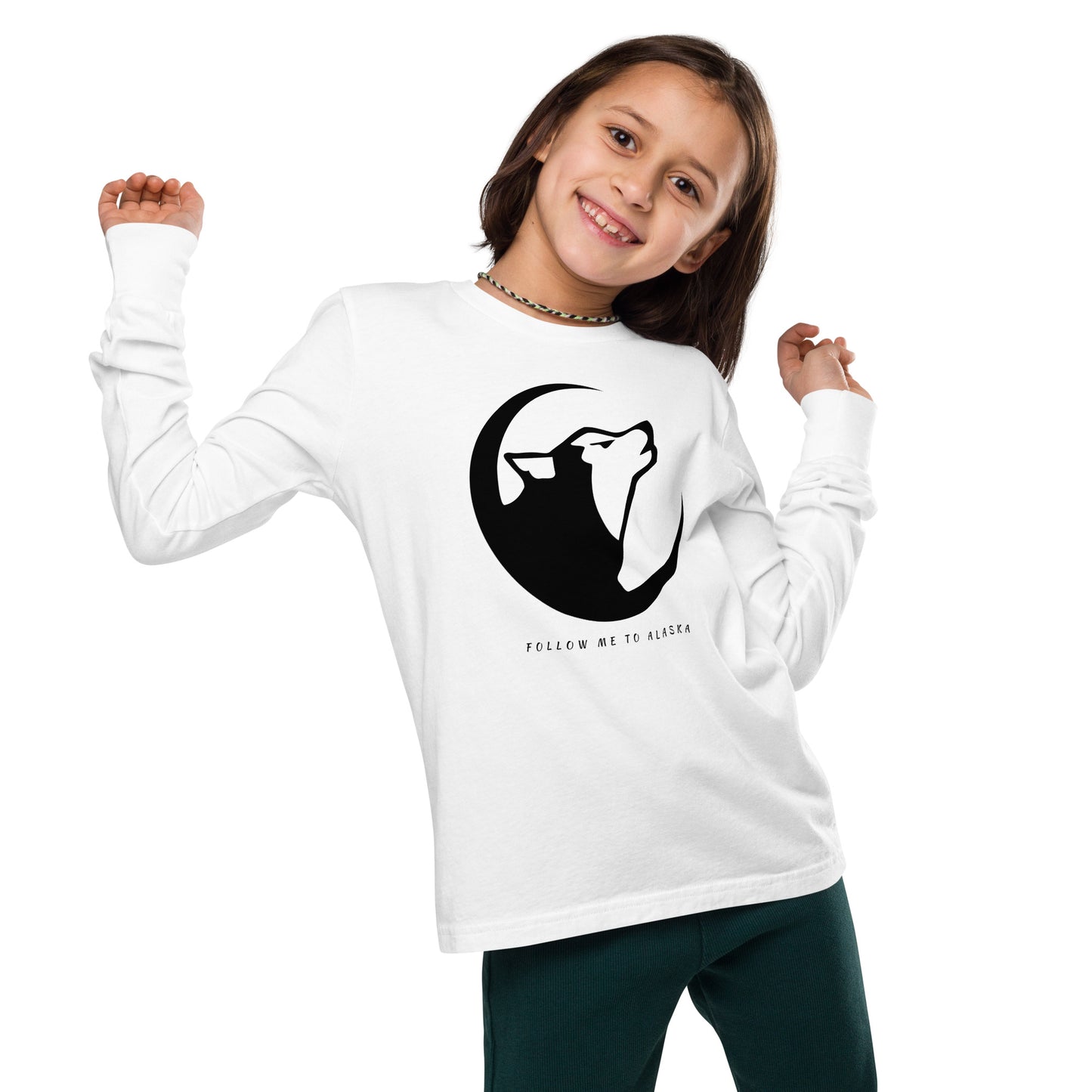 Alaskan Husky Youth Long Sleeve Tee