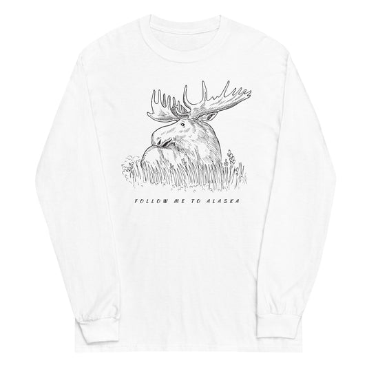 Men’s Long Sleeve Shirt with Moose