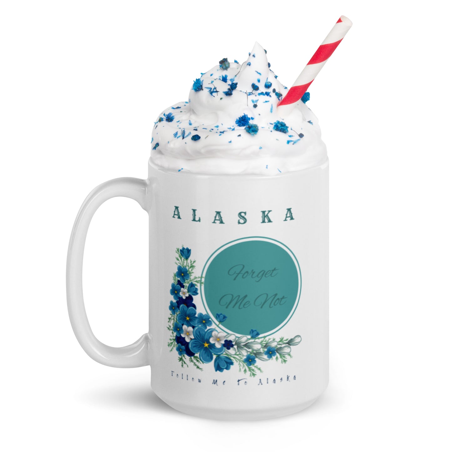 Alaska Forget-Me-Not Ceramic Mug 15 oz