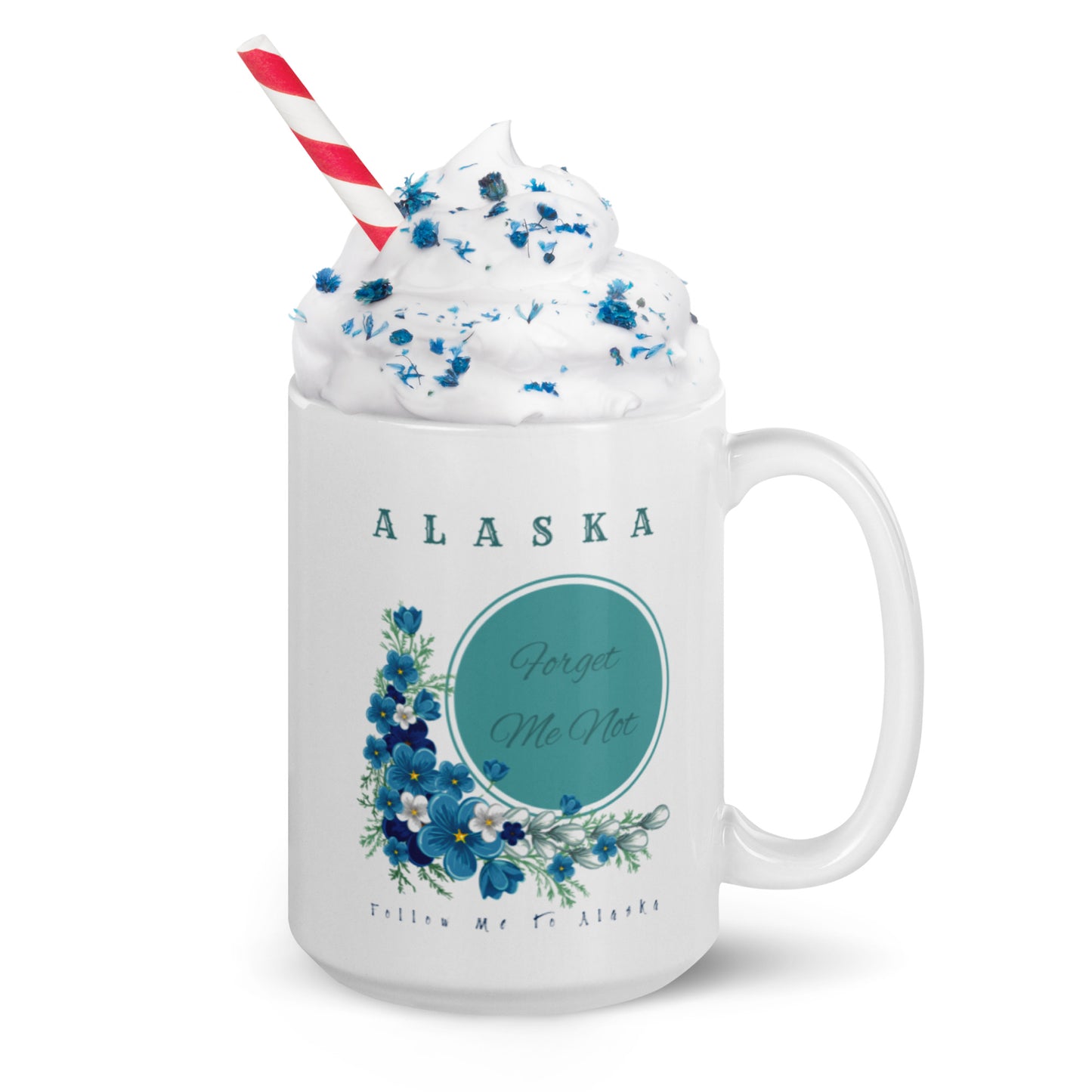 Alaska Forget-Me-Not Ceramic Mug 15 oz