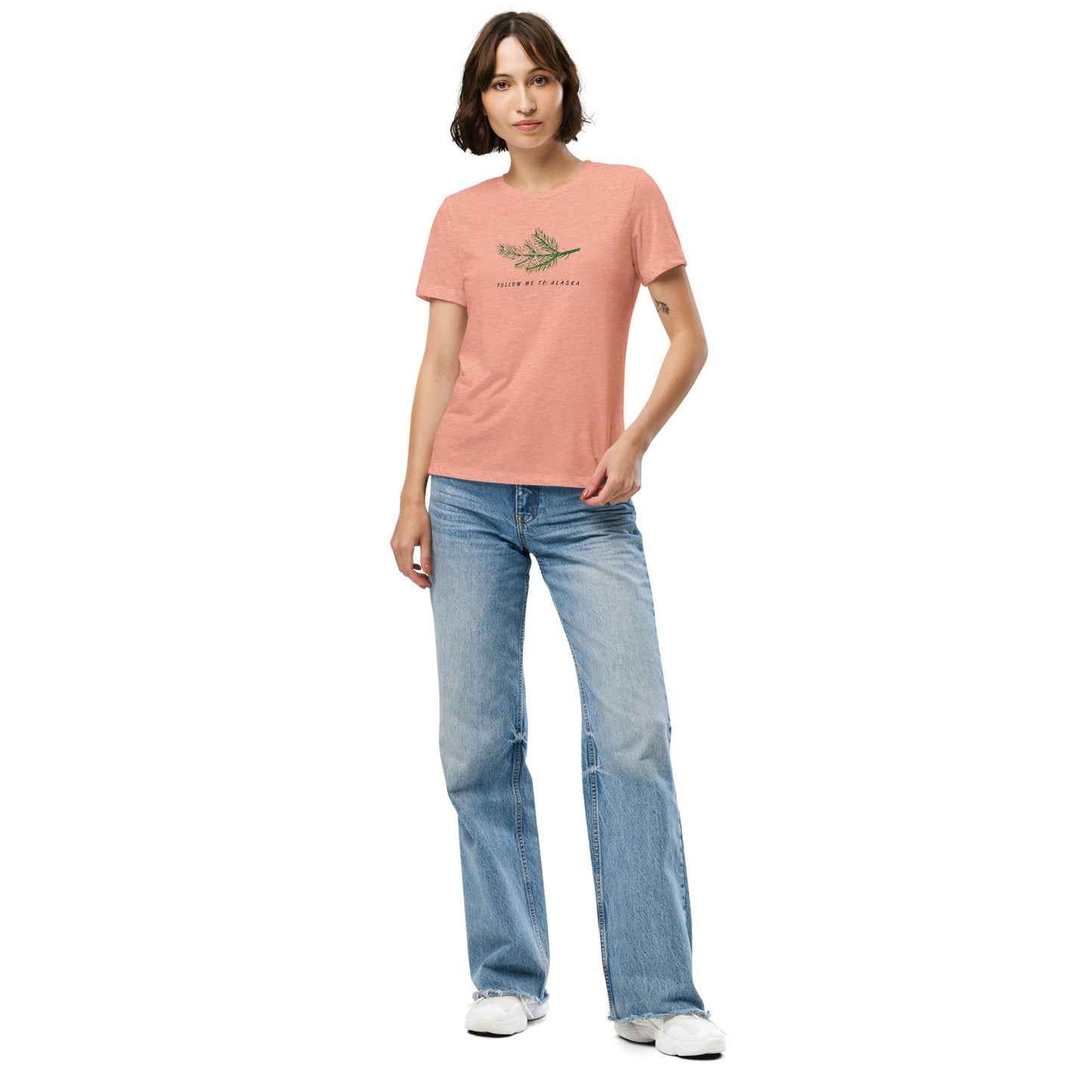 Women’s Relaxed Tri-Blend -Tshirt with Spruce Branch